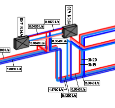 fan-coil cross section view